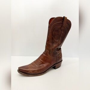 Lucchese 1883 N1596-54 Ranch Hand Leather Mens Western Cowboy Boots - 10